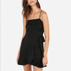 Express Wrap Ruffled Dress